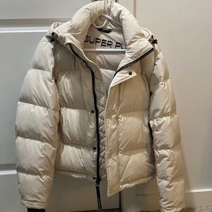 Aritzia Super Puff Jacket in Cream